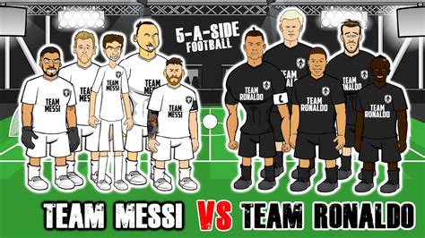 ⚽️5 A Side Messi Vs Ronaldo⚽️ Feat Mbappe Zlatan Haaland Mbappe