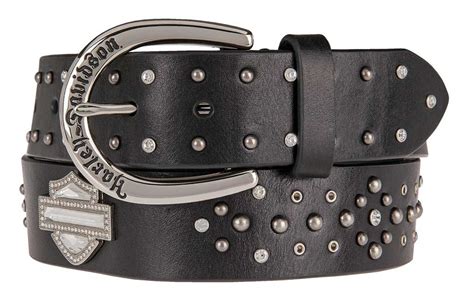 Harley Davidson Womens Constellation Studded Leather Belt Hdwbt11117