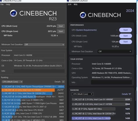 Intel Core I K Cinebench R Ve Benchmark Test