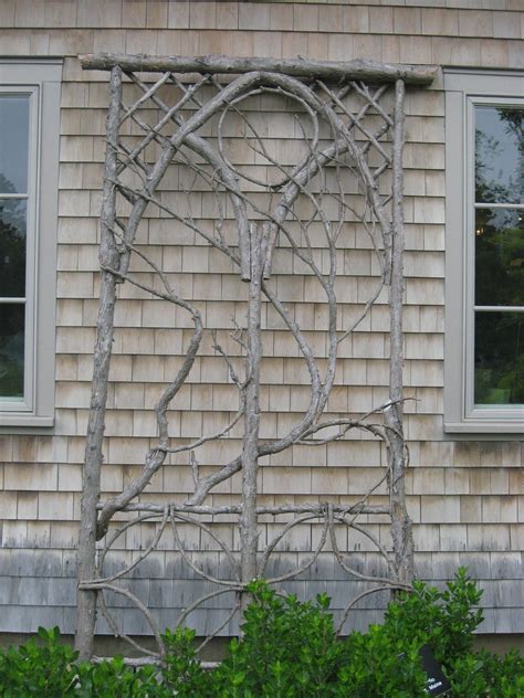 Make A Trellis From Branches In Your Yard Garden Trellis Diy Garden