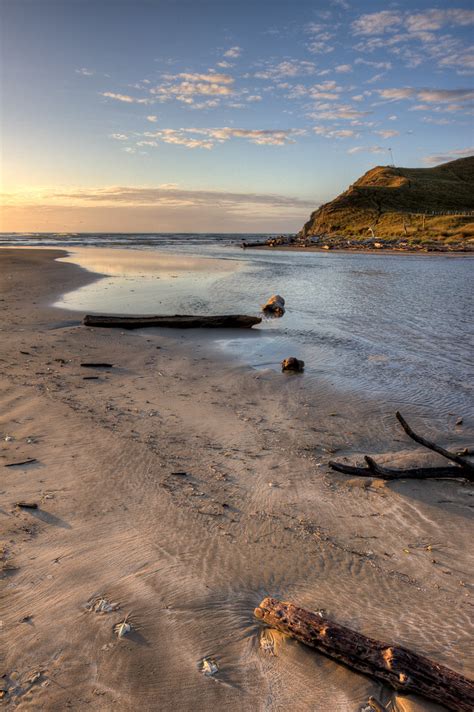 Kairakau Beach Sunrise Sand In Estuary Barry Chesterman Flickr