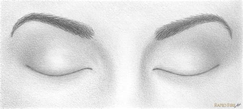 How to Draw Closed Eyes | RapidFireArt