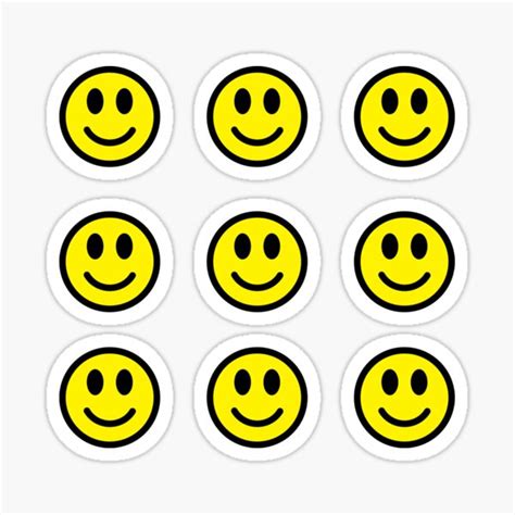 Smile Face Aesthetic Pack Sticker By Geovanacarvalho Redbubble