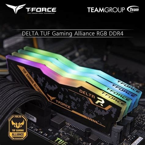 Jual Team T Force Delta Tuf Rgb Ddr4 Pc25600 3200mhz 64gb 2x32gb Tf9d464g3200hc16fdc01 Di