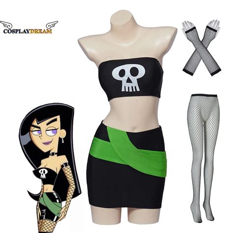 Danny Phantom Cosplay Costumes Adults Women Sam Manson Outfit Superhero