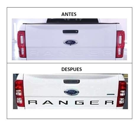 Emblema Ford Ranger Para Tapa Batea Letras No Vinil Meses Sin