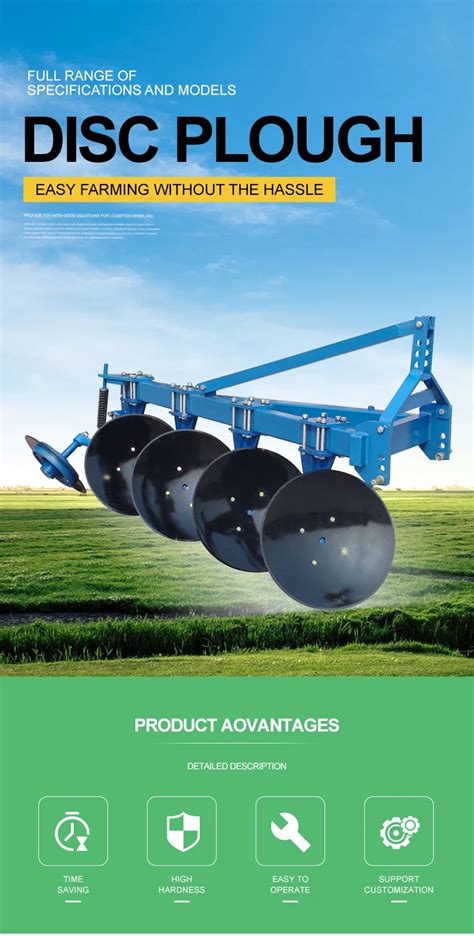 Cultivation Plow Blades Agricultural Plowing Disc Harrow Blade Harrow