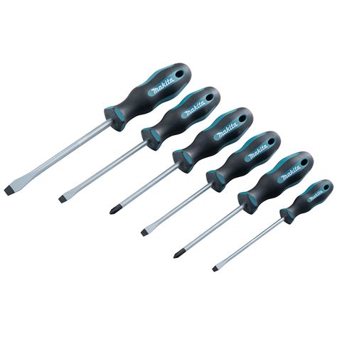 Makita 6 Piece Hand Screwdriver Set (PH & Slot) E-10506 | tools.com