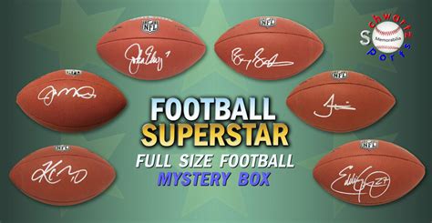 Schwartz Sports Football Superstar Signed Full Size Football Mystery