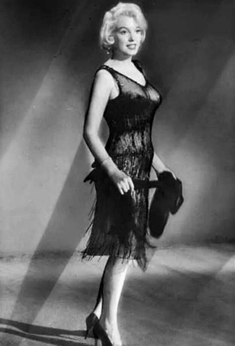 Marilyn Monroe In A Black Silk Cocktail Dress For A Costume Test For