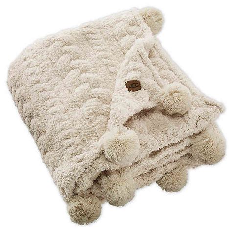 Ugg® Monroe Chenille Throw Blanket In Birch Bed Bath And Beyond Throw