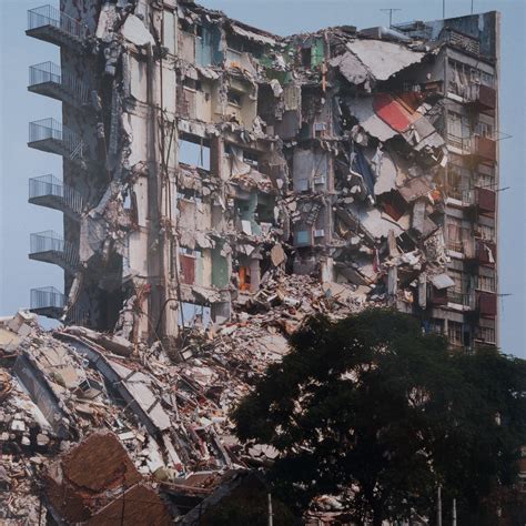 Triptych of 1985 Mexico City Earthquake by Elecio Russek – Blackman Cruz