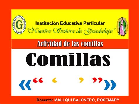 Actividad De Las Comillas PPT