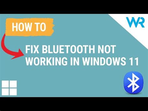 How To Fix Bluetooth Not Working In Windows Youtube