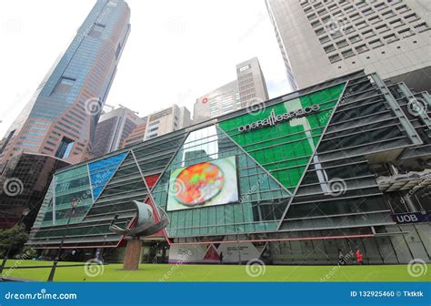 Raffles Place Shopping Mall Cityscape Singapore Editorial Image - Image ...