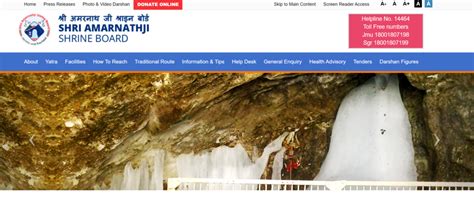 Amarnath Yatra 2024 Registration Form Pdf Shri Amarnath Ji