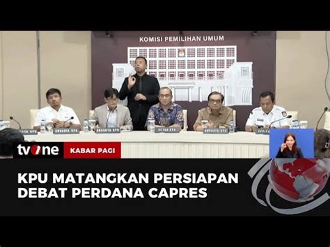 KPU Siapkan 11 Panelis Debat Perdana Pilpres 2024 TvOne