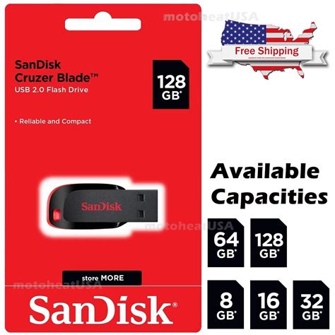 Sandisk 16gb 32gb 64gb 128gb Cruzer Blade Flash Drive Memory Stick Usb Lot Pack Vocabulary Today