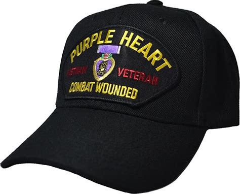 Purple Heart Vietnam Veteran Combat Wounded Cap At Amazon Mens