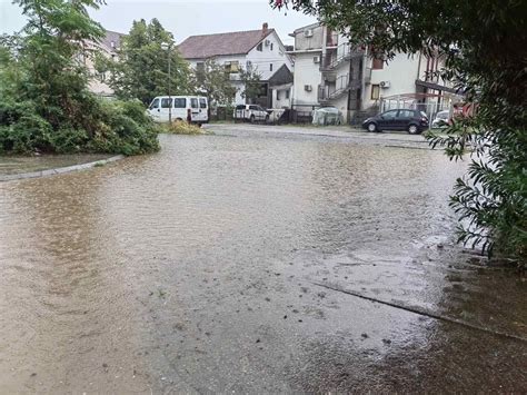 ДАН Danas narandžasti meteoalarm Jak južni vjetar i pljuskovi