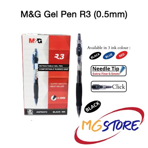 M G Gel Pen R3 R5 0 5 0 7mm 1 Pc Shopee Malaysia