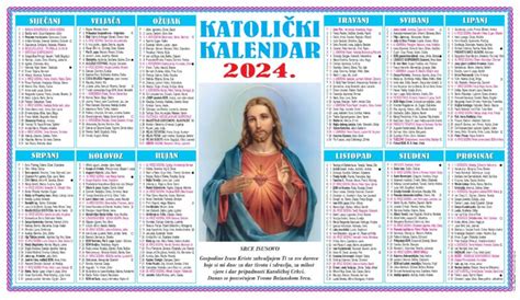 Katolički Kalendar 2024 Vjera I Djela