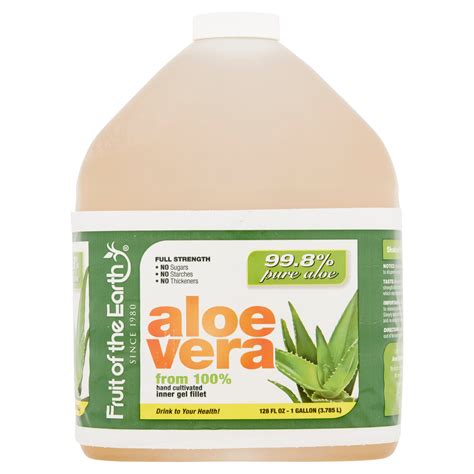 Fruit Of The Earth Aloe Vera Juice With 99 8 Aloe Organic Fresh