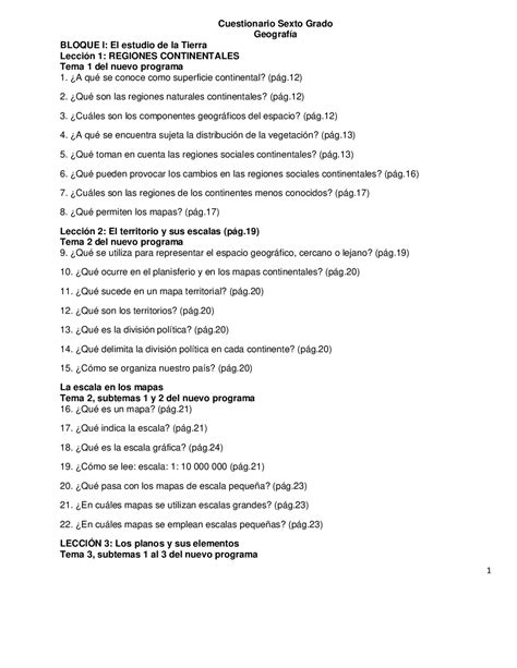 Quiz De Geograf A Regiones Y Caracter Sticas Geogr Ficas De