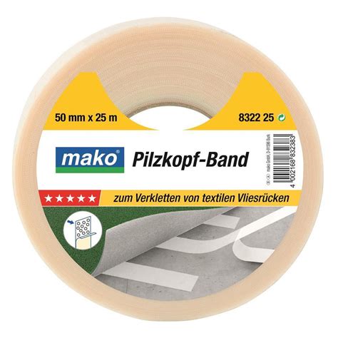 Mako Spezial Pilzkopf Verlegeband Stern Mm X M