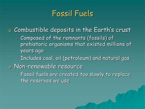 Ppt Chapter 11 Fossil Fuels Powerpoint Presentation Free Download