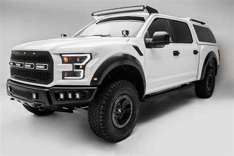 2017 2020 Ford F 150 Raptor Hood Hinge Led Kit With 2 3 Inch Led Pod Lights Part Z365701 Kit2