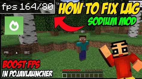 SODIUM MOD FOR POJAVLAUNCHER FPS BOOST IN POJAVLAUNCHER YouTube