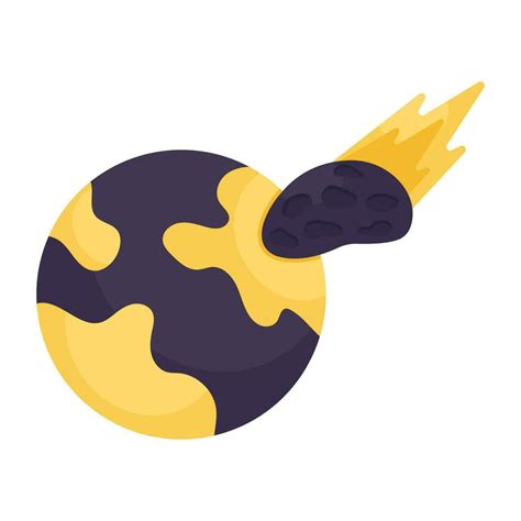 An Icon Design Of Meteorite 36589523 Vector Art At Vecteezy