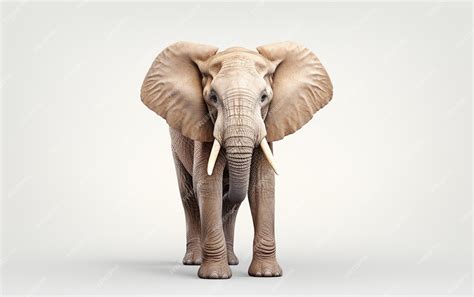 Premium AI Image | Elephant Isolated on White