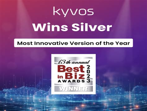 Kyvos Wins Silver In 13th Annual Best In Biz Awards 2023