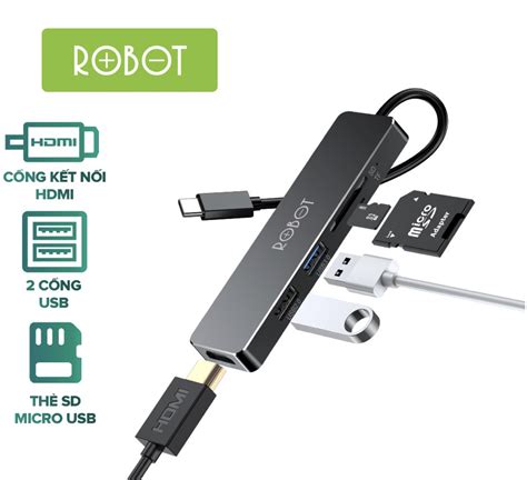 Robot Ht240s Usb Type C Hub 5 In 1