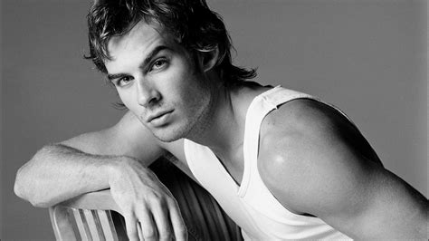 1920x1080 / 1920x1080 ian somerhalder, Ian somerhalder, guy, black and ...