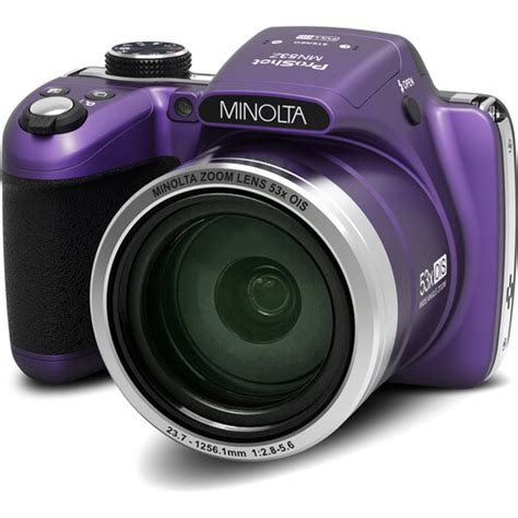 Minolta Mn53z Digital Camera Purple Mn53z P Bandh Photo Video