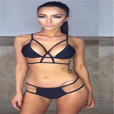 Sexy Black Bikinis Women Push Up Bandage Swimsuit Brazilian Bikini