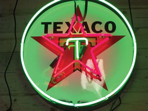 Texaco Star Neon 24 Inches Round Auburn Fall 2013 RM Sotheby S