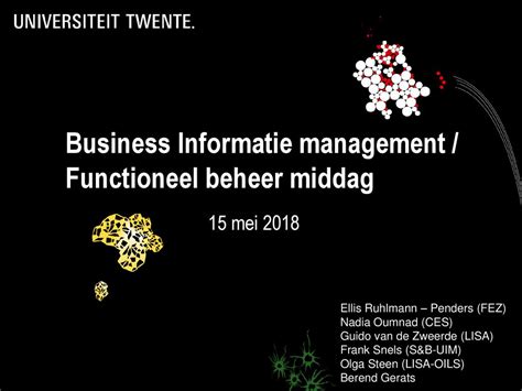 Business Informatie Management Functioneel Beheer Middag Ppt Download