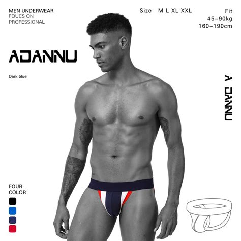 ADANNU Ropa Interior Sexy Gay Para Hombre Suspensorio Tangas De