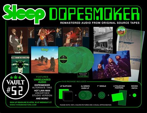 Third Man Records Announces Vault Package 52 Sleep Dopesmoker Third Man Records Official