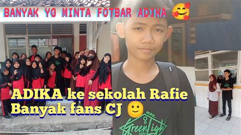 pertama  ikut ngaterin rafie sekolah langsung rame bnyk yg