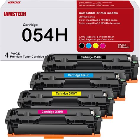 054H 054 4 Pack Toner Cartridge Compatible For Canon 054H 054 CRG 054H