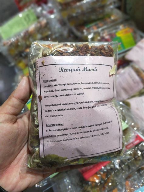 Rempah Mandi Herbal Rempah Mandi Sauna Spa Rebus Komposisi Lengkap