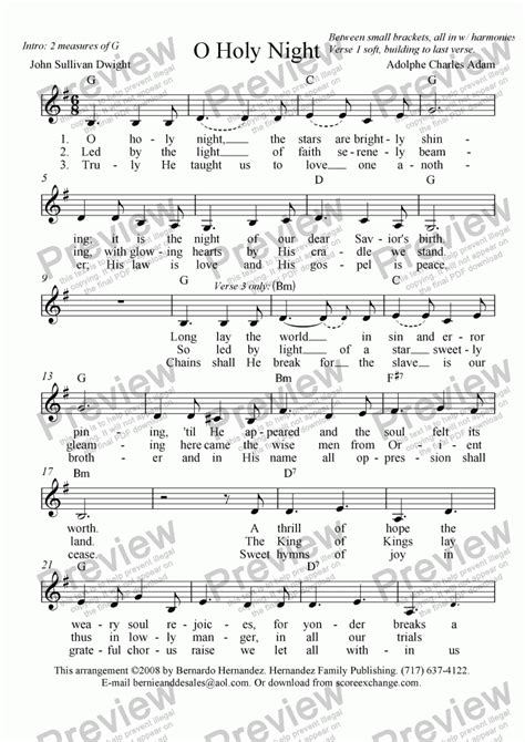 Printable O Holy Night Sheet Music Free Choir Sheet Music O Holy