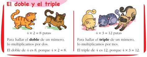 Matemáticas 3º Primaria El Doble Y El Triple