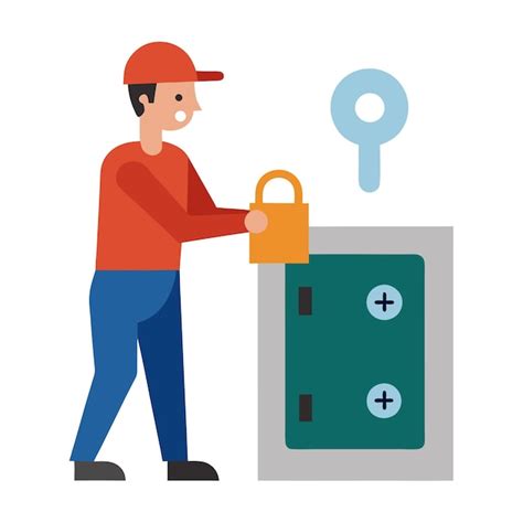 Locksmith At Work Premium Ai Generated Vector