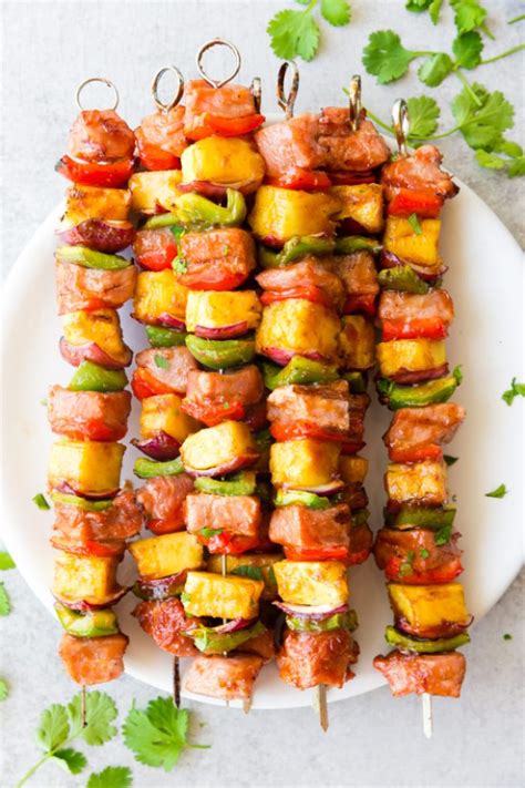 Sticky Bbq Pork Kabobs Easy Peasy Meals